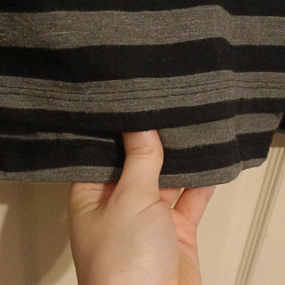 Mossimo Supply Co Black and Gray Stripes T-Shirt Dress - Picture 4 of 4